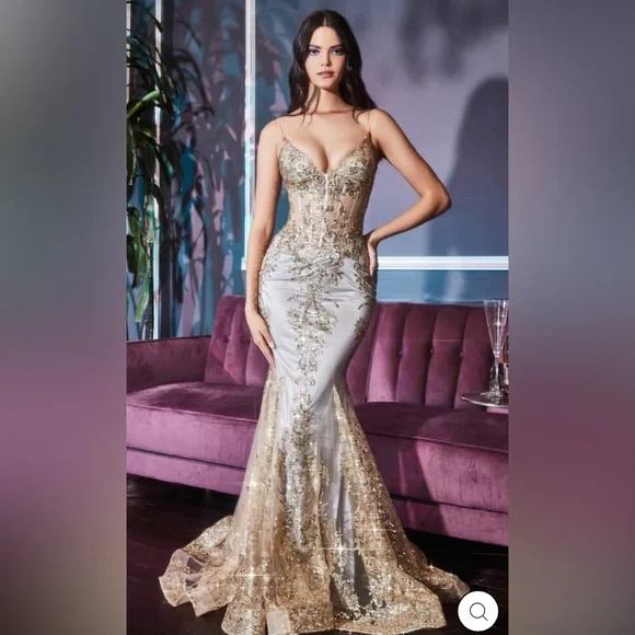 Dresses | Lyra Gowncorset Bodice Mermaid Evening Gown Gold Mist | Poshmark Dresses | Lyra Gowncorset Bodice Mermaid Evening Gown Gold Mist | Poshmark